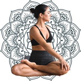 Yoga Pose with Bohemia Background Yoga Pose with Bohemia Background